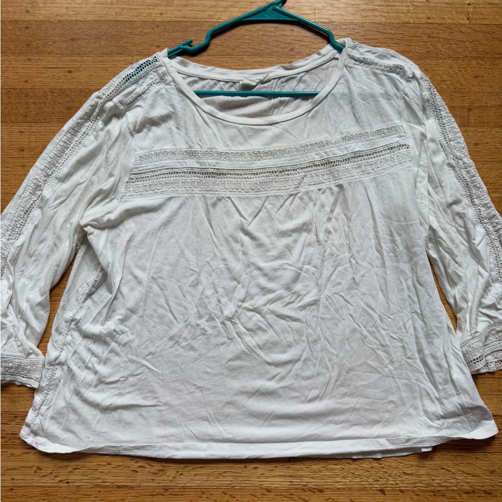 Long Sleeved White T-Shirt